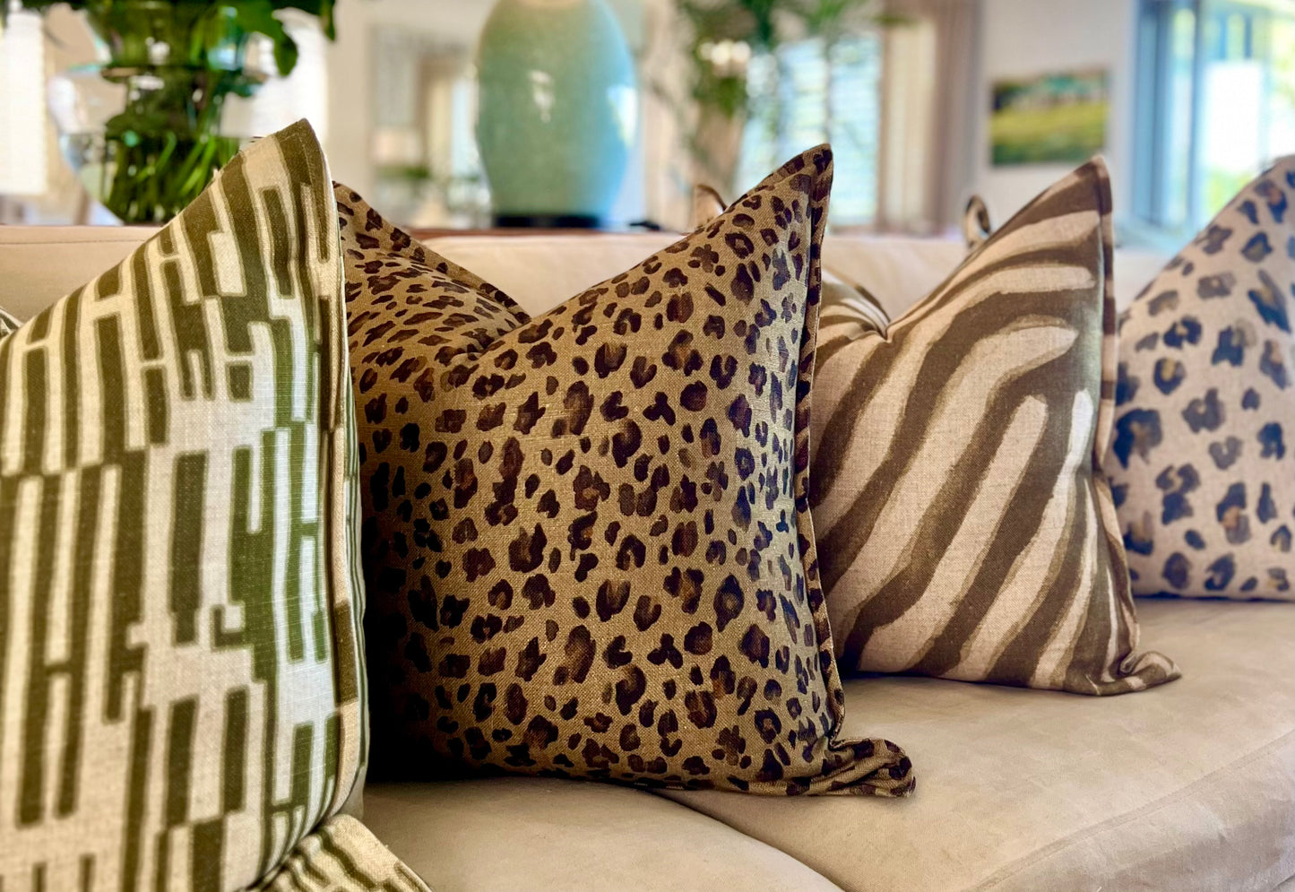 Leopard on Chartreuse