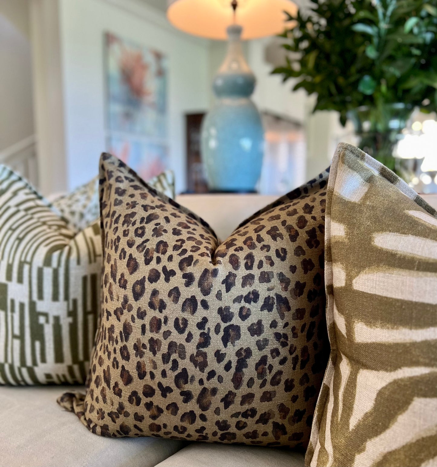 Leopard on Chartreuse