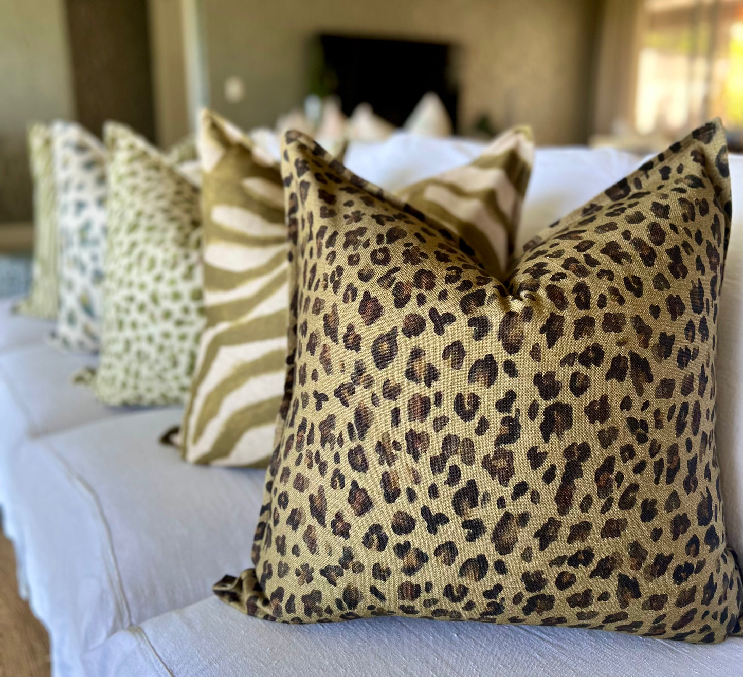 Leopard on Chartreuse