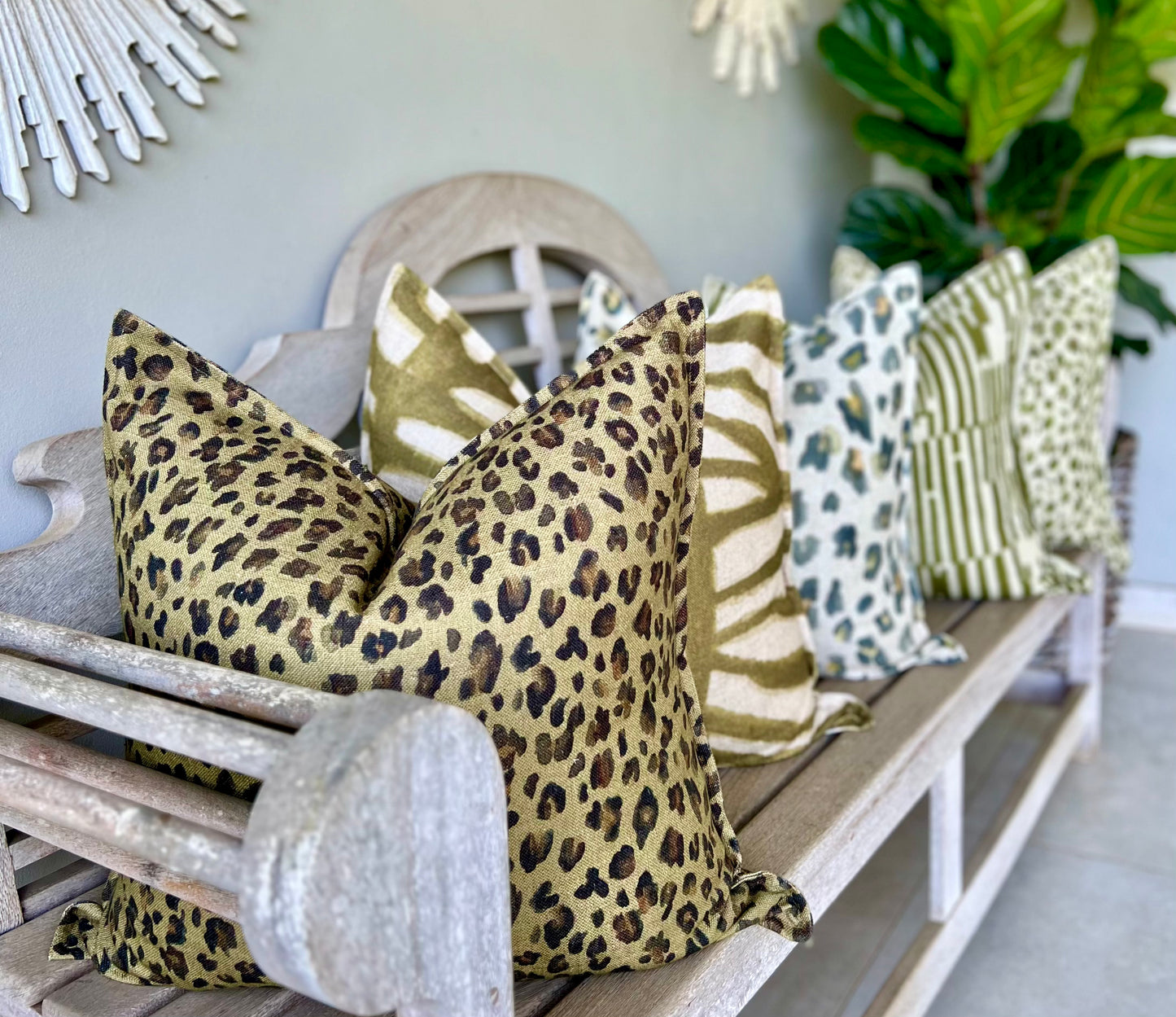Leopard on Chartreuse