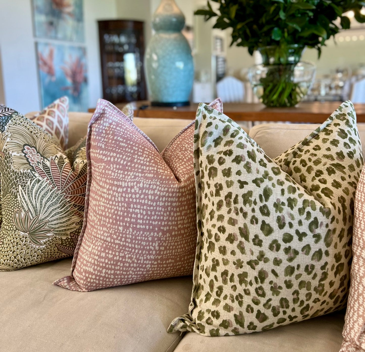 Leopard Spinach Pink